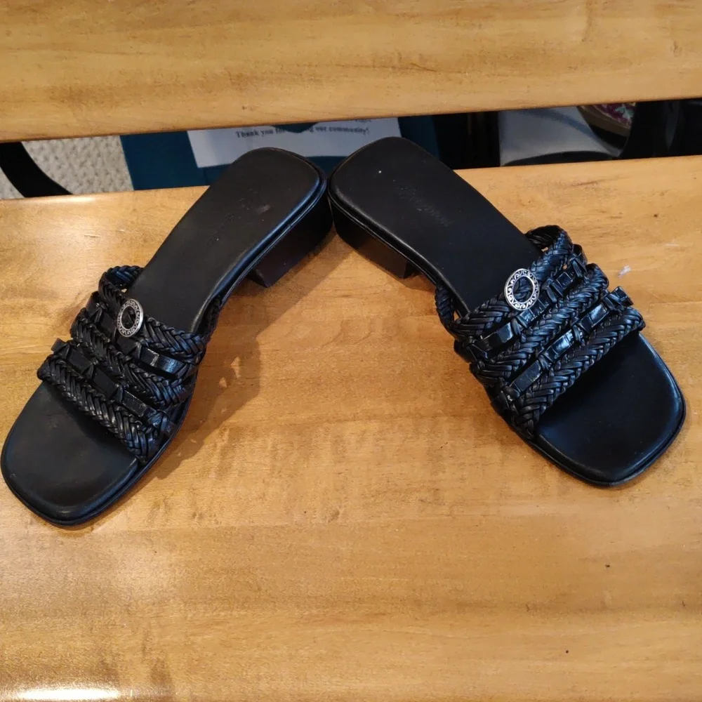 Brighton black sandals size 7 made in Brazil - Picture 3 of 12